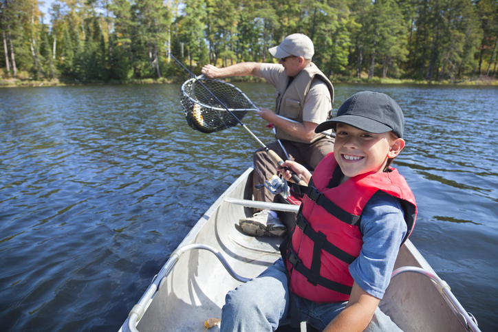 fishing on the lake